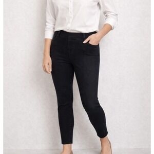 Spanx Womens Black Jean-Style Ankle Leggings S Clean Girl Workwear Jeggings EUC‎